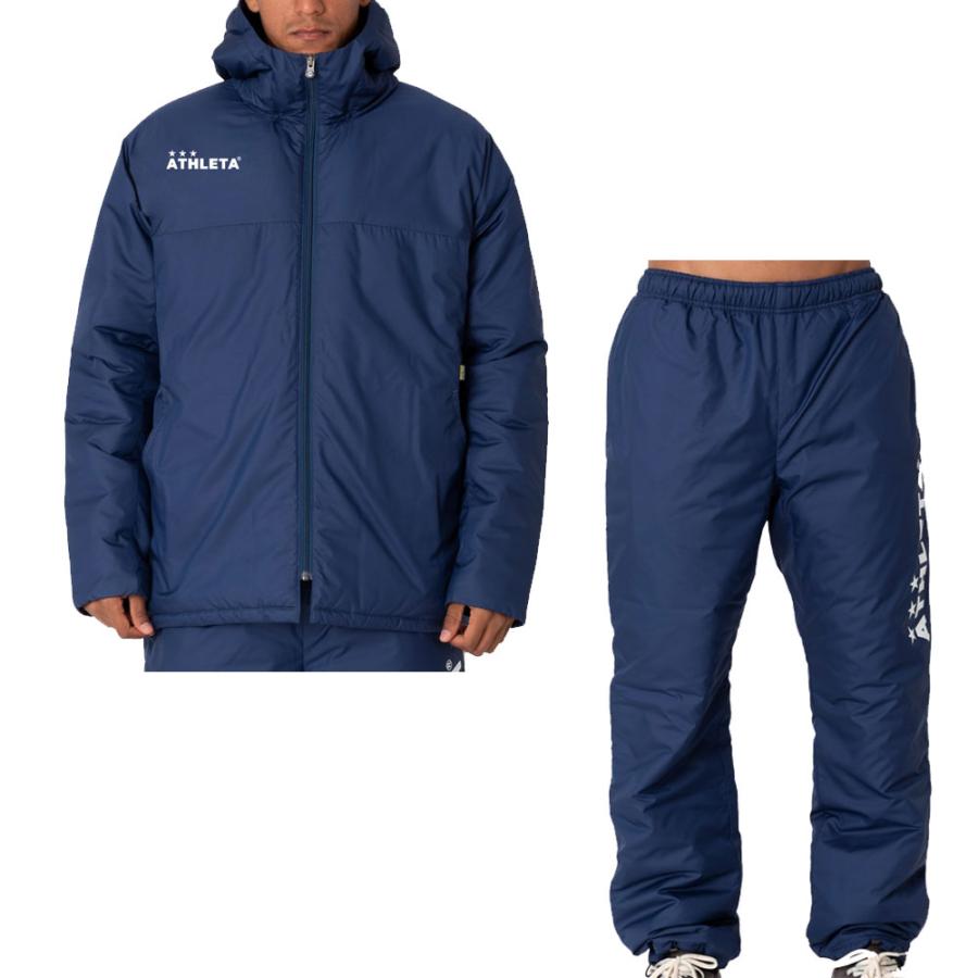 ATHLETA（アスレタ） メンズ 中綿ハーフコート・ロングパンツ 上下
