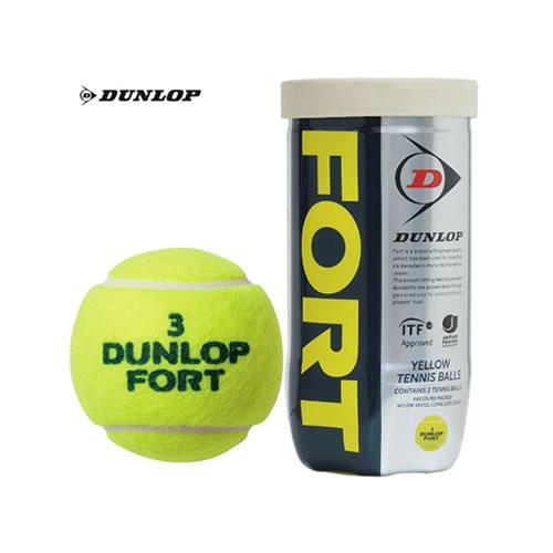 DUNLOP（ダンロップ） 硬式テニスボール FORT 2個入 1缶 日本テニス 