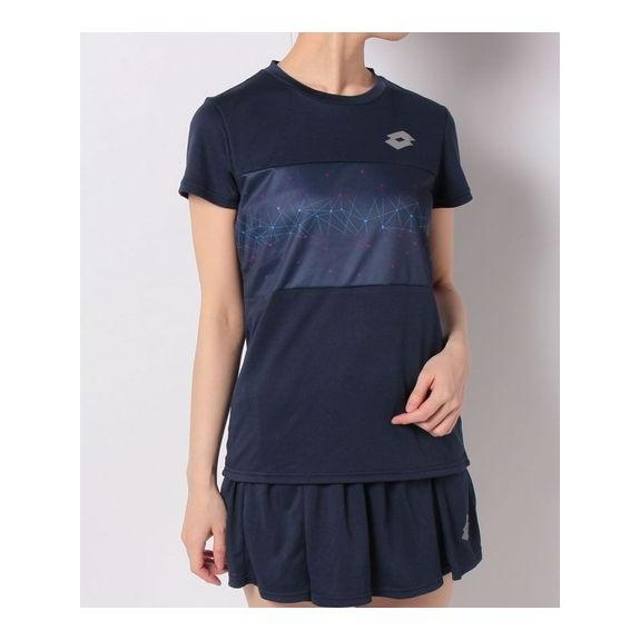 ロット lotto レディーステニスゲームシャツ ポリプロピレン テニスウェア 半袖シャツ 63586283スポーツオーソリティ