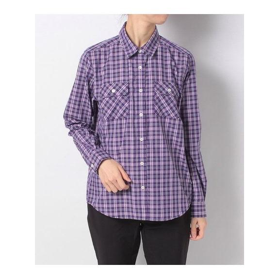 Alpine Design アルパインデザイン レディース長袖チェックシャツ Adw S 014 037 Ppl トレッキング アウトドア 長袖シャツ レディース パープル セール スポーツオーソリティ Paypayモール店 通販 Paypayモール