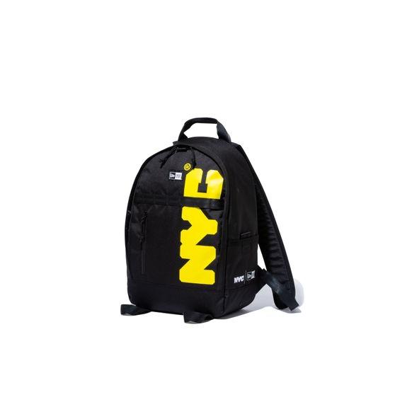 NEWERA ニューエラ DAY PACK NYC CHUNKY LOGO BLK CYEL スポーツアクセサリー バッグパック OSFM ブラック 12864421 67125385