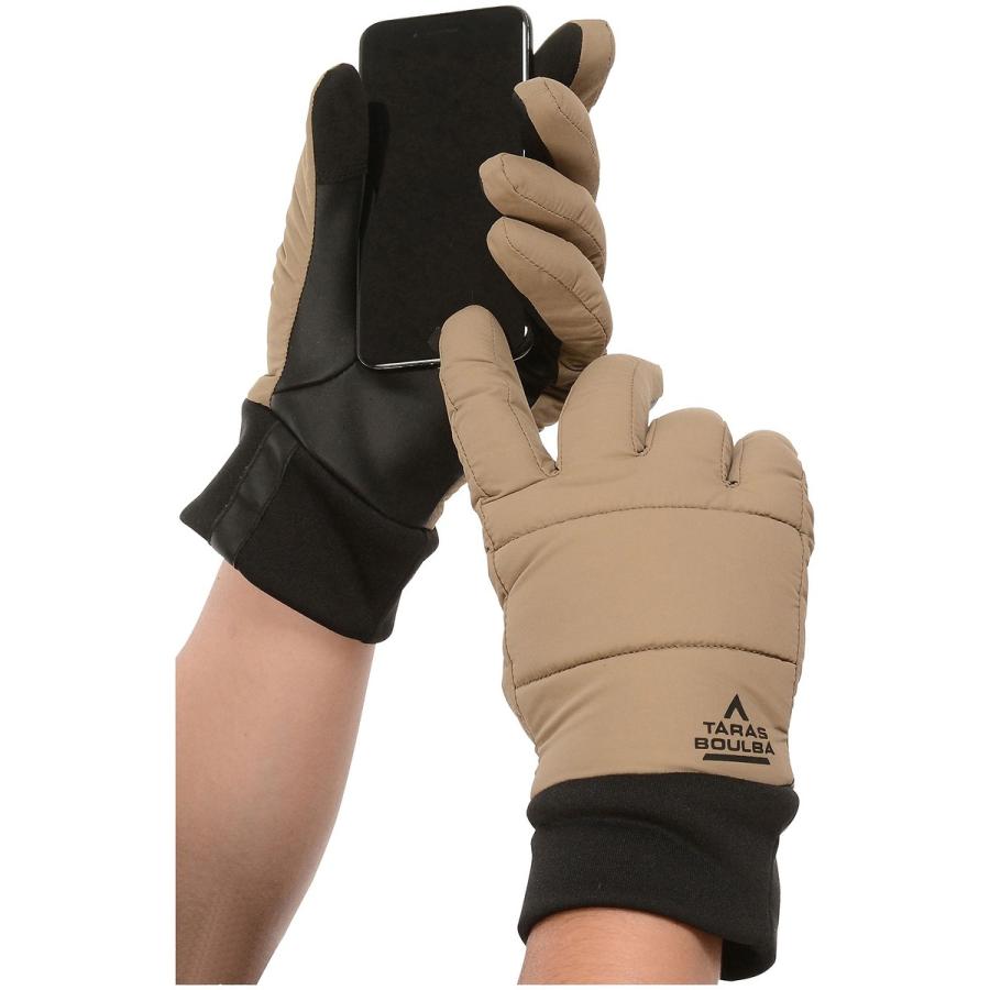 TARAS BOULBAタラスブルバ 撥水インサレーションキルトグローブ(タッチパネル部分対応) TBA-F21-014-144 BRN トレッキング アウトドア グローブ メンズ ...|sportsauthority|03