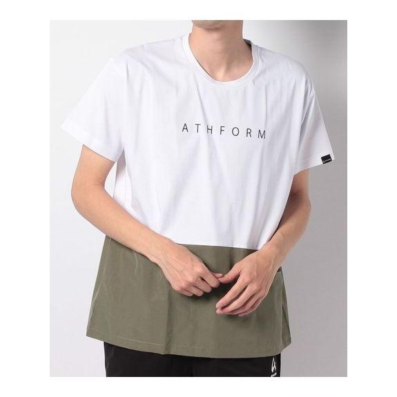 アスフォーム Athform Highcool カラーブロックtシャツ メンズスポーツウェア 半袖機能tシャツ メンズ ホワイト カーキ Af S22 010 025 スポーツオーソリティ Yahoo 店 通販 Yahoo ショッピング
