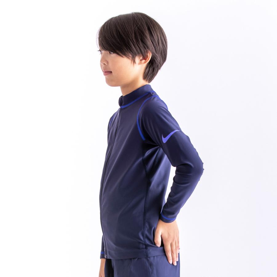 NIKE ナイキ ナイキ SP22 BOYSロングスリーブ F/Z UV ラッシュガード 1991013 スイミング ジュニアラッシュガード ボーイズ オブシディ...|スポーツオーソリティ |01