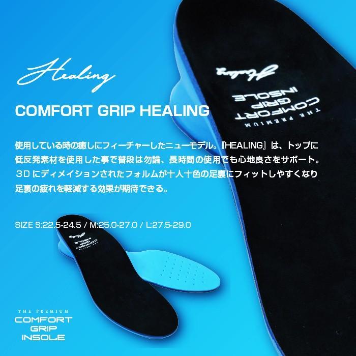 THE PREMIUM COMFORT GRIP INSOLE HEALING BLACK BLUE プレミアム コンフォート グリップ イン ...