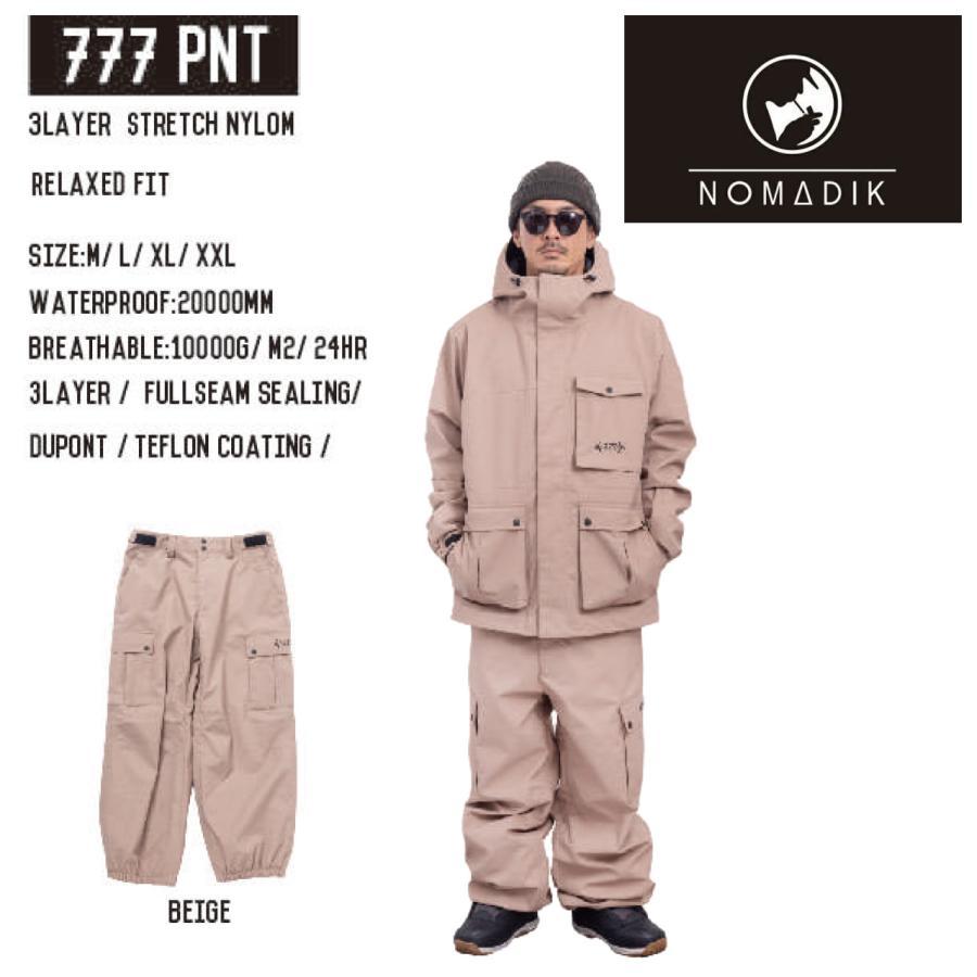 日本正規品 スノーボード ウェア ノマディック パンツ 23-24 NOMADIK 777 PNT Beige UNISEX RELAXED FIT リラックスフィット ユニセックス 男性 女性 日本正規品 スノーボード ウェア ノマディック パンツ 23-24 NOMADIK 777 PNT Beige UNISEX RELAXED FIT リラックスフィット ユニセックス 男性 女性