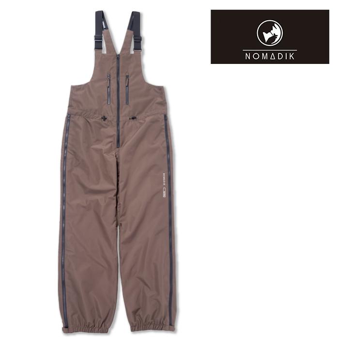 スノーボード 2023-24 NOMADIK GLITCH BIB PNT BROWN 日本正規品 スノーボード ウェア ノマディック グリッチ パンツ 23-24