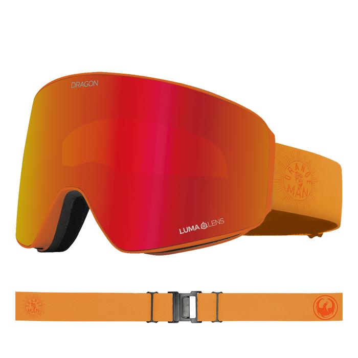 DRAGON LUMA BLING ゴーグル オレンジレンズ PXV ケース付き ドラゴン