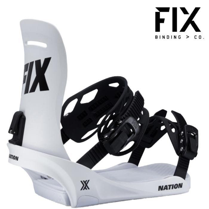 FIX NATION ホワイト Sサイズ 新品 正規品 24-25 フィックス スノーボード バインディング ビンディング フィックス FIX NATION