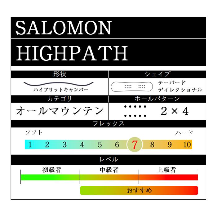 SALOMON スノーボード 板 サロモン HIGHPATH ハイパス メンズ SALOMON スノーボード 板 サロモン HIGHPATH ハイパス メンズ