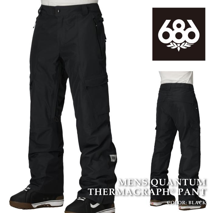 新品686 QUANTUM THERMAGRAPH PANT サイズM ブラック 686（シックスエイトシックス） 日本正規品 スノーボード ウェア
