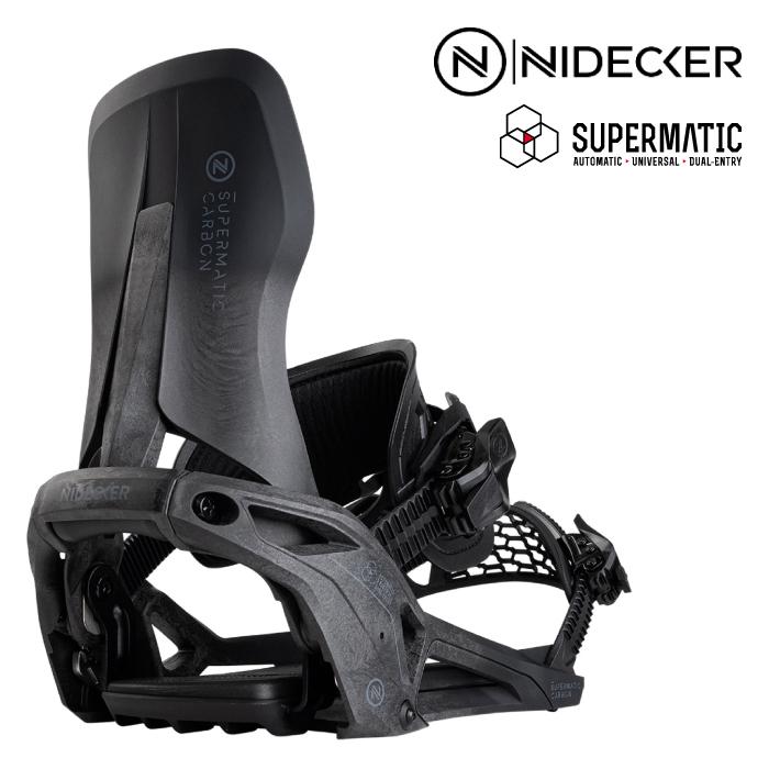 Z SUPERMATIC CARBON ビンディング ブラック NIDECKER（ナイデッカー） 日本正規品 スノーボード ビンディング