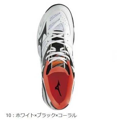 MIZUNO ウエーブファングSS2 ホワイト×ブラック×コーラル 3E相当 MIZUNO ウエーブファングSS2 ホワイト×ブラック×コーラル 3E相当