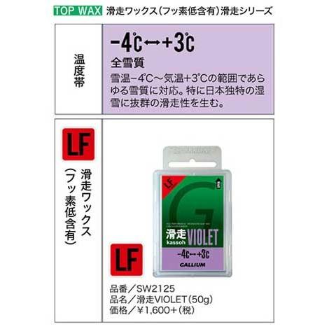 GALLIUM SW2125 バイオレット ワックス 滑走10点 GALLIUM SW2125