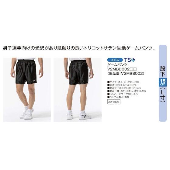 MIZUNO（ミズノ） メンズゲームパンツ（股下L寸15cm） V2MBD002