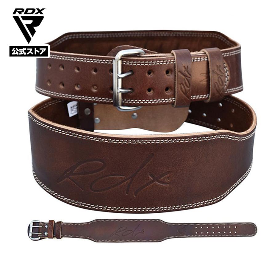 トレーニング パワー ベルト ウェイトリフティング ジム RDX ベンチプレス 重量挙げ サポーター 牛革 ブラウン 茶色 高級感 ヌバック