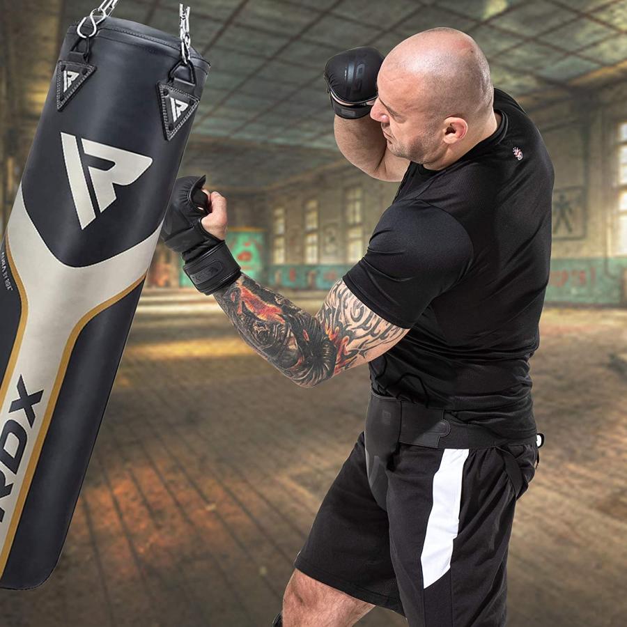 RDX 【RDX 公式】 オープンフィンガーグローブ マットブラック MMA