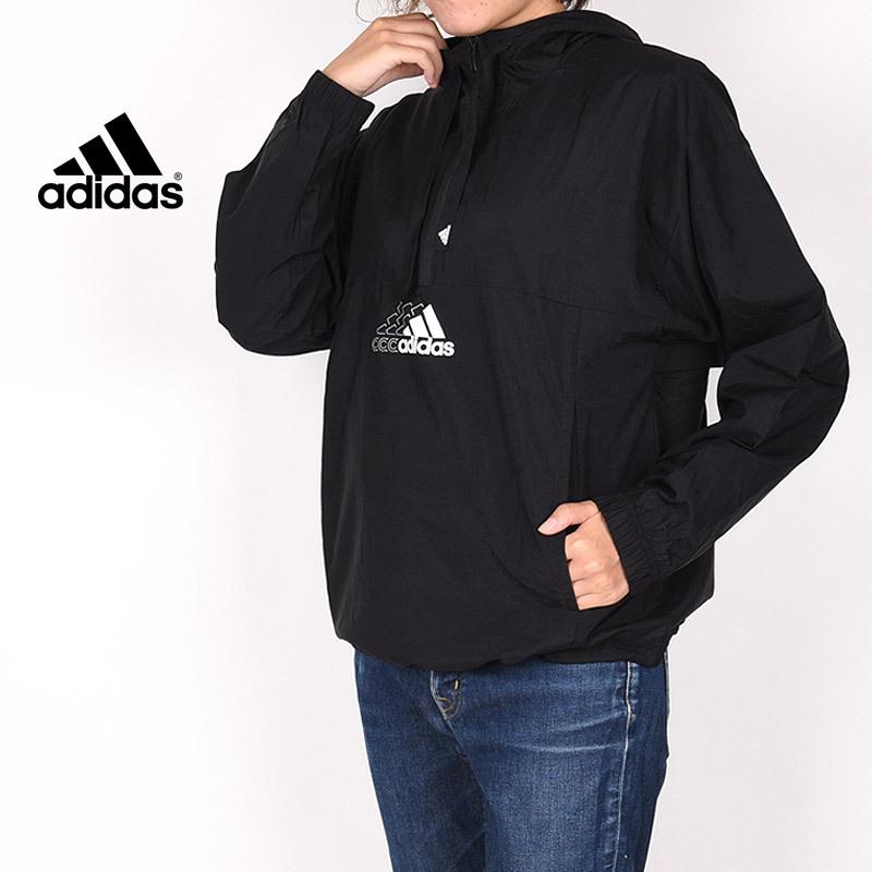アディダス Adidas レディース アウトドア パーカー ジャケット ファッション スポーツ トップス ウエア W Ess Bluv ウィンドブレーカー Gs1361 黒 Isb19 Sports アイビー 通販 Yahoo ショッピング