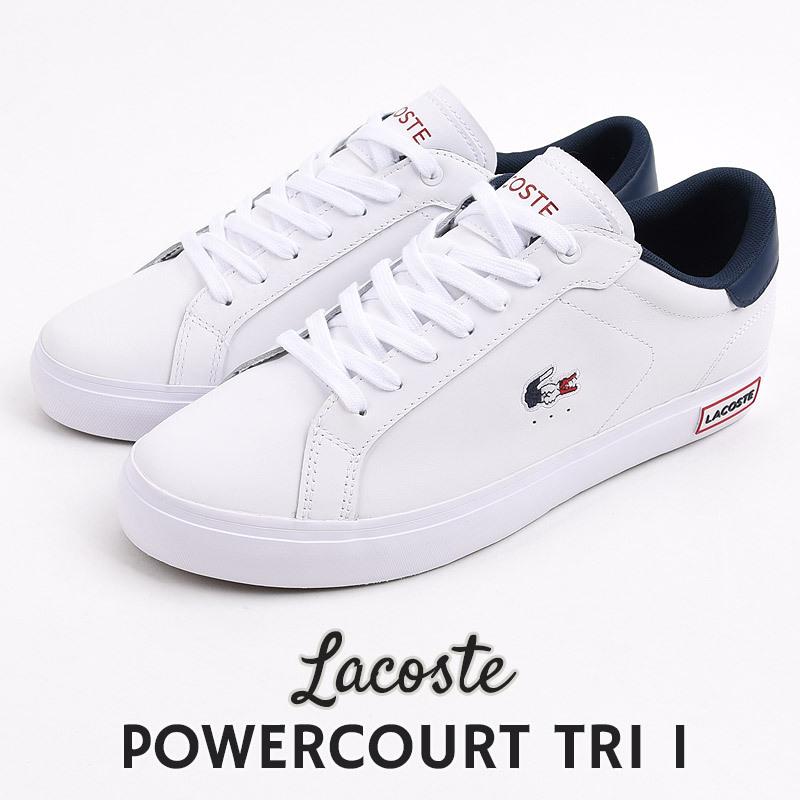 ラコステ Lacoste スニーカー メンズ カジュアル ローカット シューズファッション 靴 Powercourt Tri 1 Sm 407 白 ホワイト Sm Sports アイビー 通販 Yahoo ショッピング