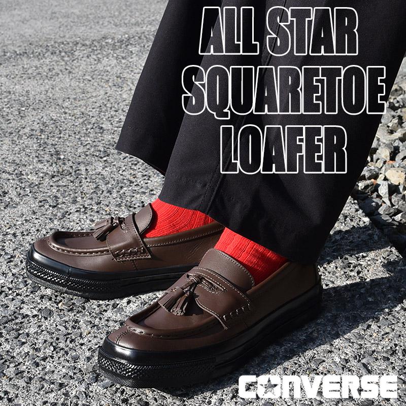 CONVERSE（コンバース） メンズ ローファー レザー スニーカー