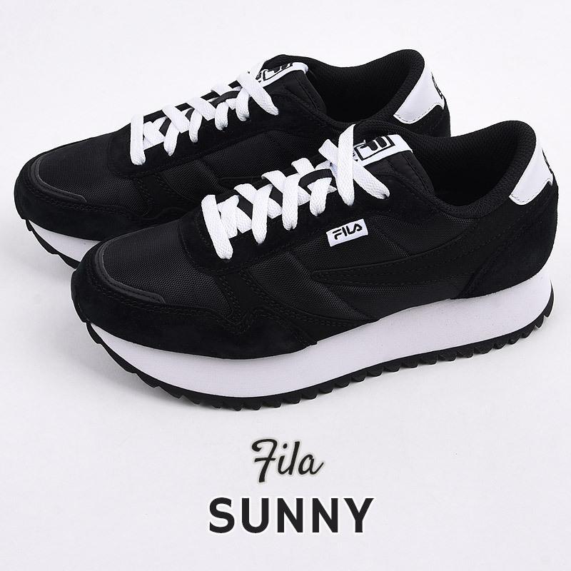 フィラ Fila スニーカー レディース カジュアル シューズ ファッション サニー Wfw015 013 黒 Wfw015 Sports アイビー 通販 Yahoo ショッピング