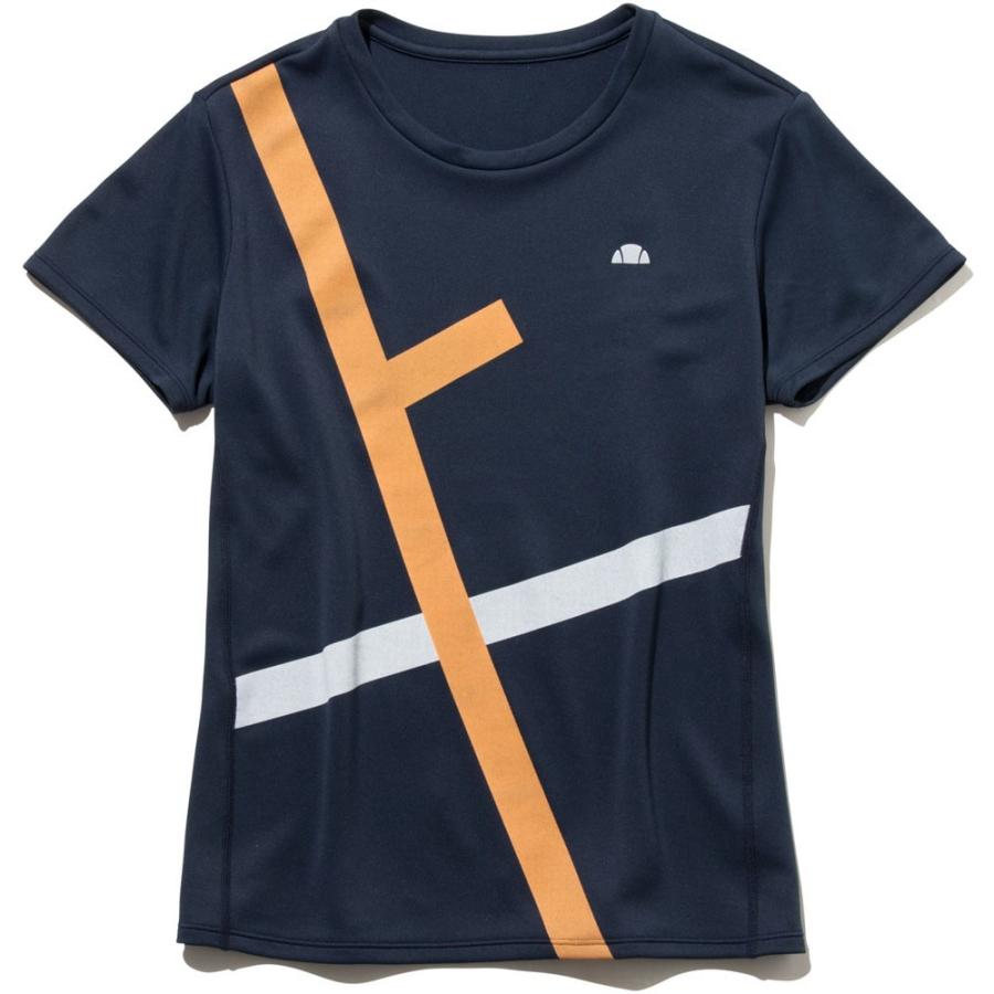 エレッセ Ellesse テニスウェア レディース コートラインシャツ Court Line Shirt EW021307 2021FW｜sportsjapan｜09