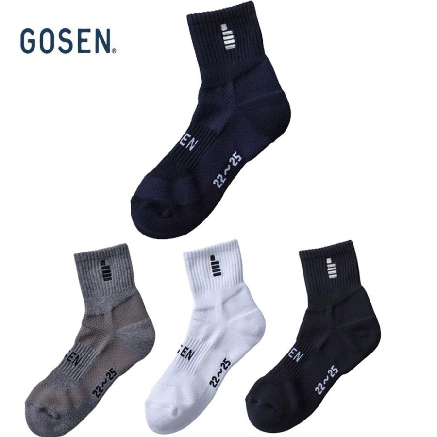 ゴーセン GOSEN テニスウェア レディース 高機能ソックス F1901 2019SS