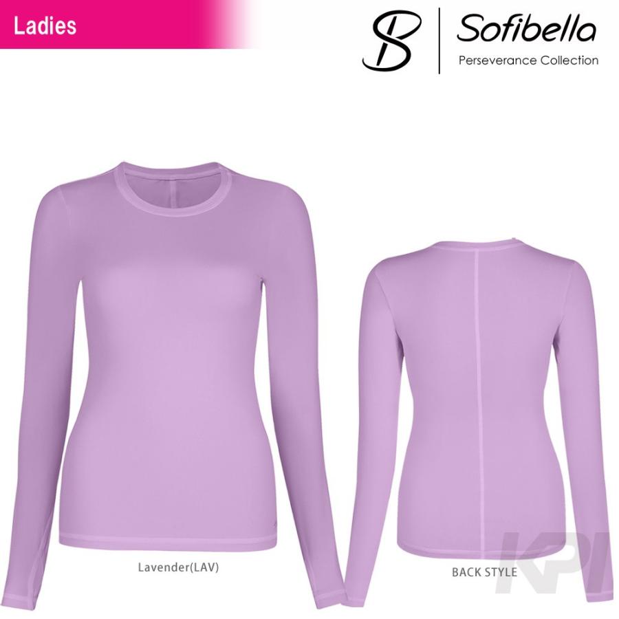 Sofibella ソフィベラ 「Perseverance Collection パーシヴィアレンスコレクション 　Crewneck Long Sleeve PE1513」テニスウェア「SSウェア」『即日出荷』｜sportsjapan