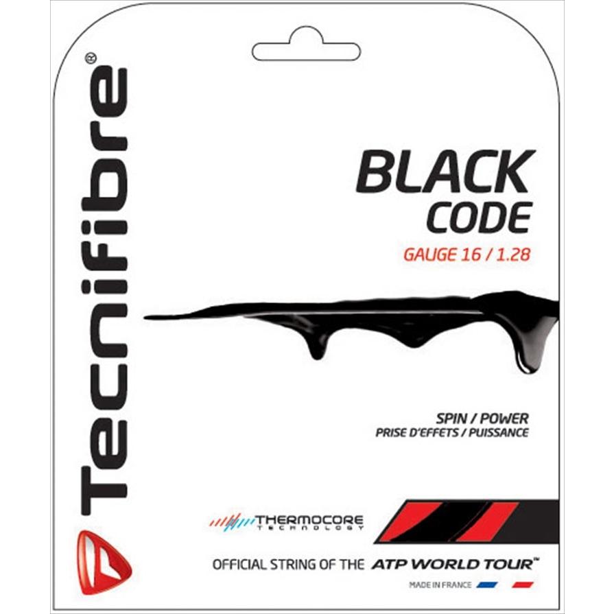 Tecnifibre テクニファイバー 「BLACK CODE ブラックコード  TFG505」硬式テニスストリング ガット [ポスト投函便対応]｜sportsjapan