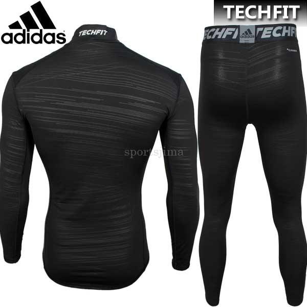 コンプレッションインナー メンズ 上下 adidas アディダス インナー TECHFIT 上下 DUB10 CD3851 DUA95 CD3747 ブラック｜sportsjima｜02