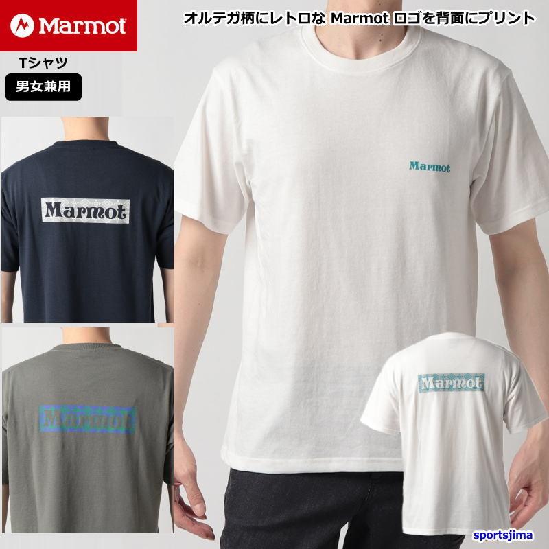 マーモット Tシャツ 半袖 メンズ トレーニングウェア バックプリント TOMTJA52 吸汗速乾 ストレッチ ランニング アウトドア ゆうパケット対応｜sportsjima