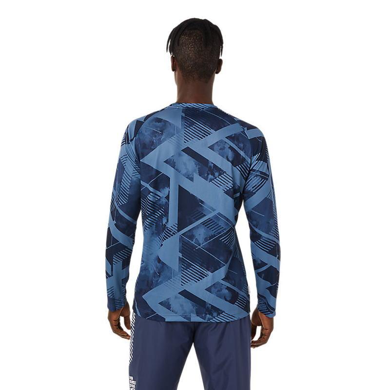 ASICS アシックス メンズ シャツ 長袖 Tシャツ 丸首 ランニング ASICS アシックス メンズ シャツ 長袖 Tシャツ 丸首 ランニング