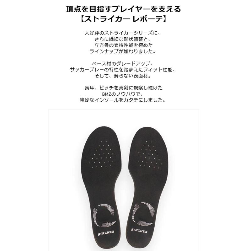 BMZ インソール サッカー ストライカーレボーテブラック ストライカー
