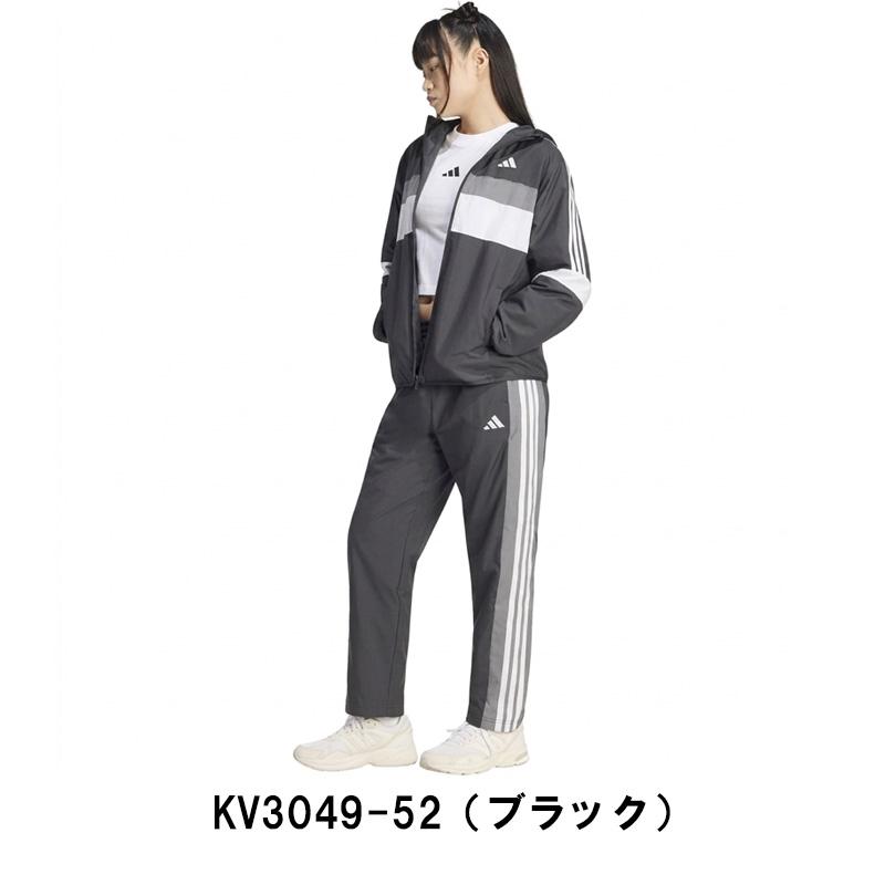 極美品アディダス3点セットアップМレディースウィンドブレーカーパンツベスト adidas（アディダス） ウインドブレーカー 上下セット レディース
