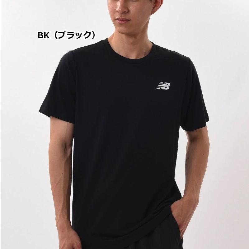 ニューバランス メンズ シャツ 半袖 ランニング Tシャツ トレーニングウェア AMT11070 トレーニング サッカー ゴルフ 野球 男女兼用 吸汗速乾 ゆうパケット対応｜sportsjima｜06