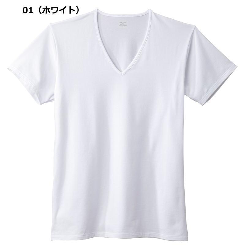 ミズノ 消臭 抗菌防臭 Tシャツ メンズ 半袖 Vネック シャツ ドライアンダー インナー C2JAA121 吸汗速乾 ビジネス 仕事 MIZUNO ゆうパケット対応｜sportsjima｜08