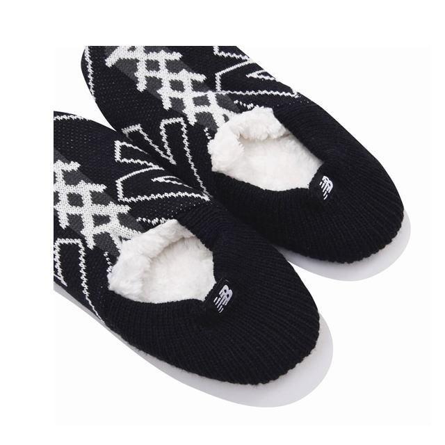New Balance（ニューバランス） ルームシューズ もこもこ スニーカー柄