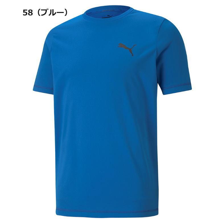 プーマ メンズ シャツ 半袖 Tシャツ 丸首 トレーニングウェア 588866 ベーシック PUMA 吸汗速乾 サッカー ゴルフ 野球 ランニング ゆうパケット対応｜sportsjima｜07