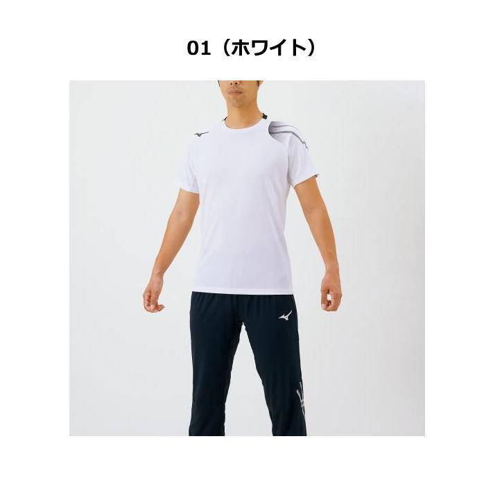 ミズノ Tシャツ メンズ 半袖 シャツ トレーニングウェア 32MA1110 3カラー 吸汗速乾 MIZUNO 男女兼用 スポーツウェア ゆうパケット対応｜sportsjima｜07