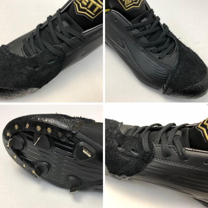 MIZUNO P革 加工 野球 スパイク P革取付 打ちP アッパー部分縫い MIZUNO P革 加工 野球 スパイク P革取付 打ちP アッパー部分縫い