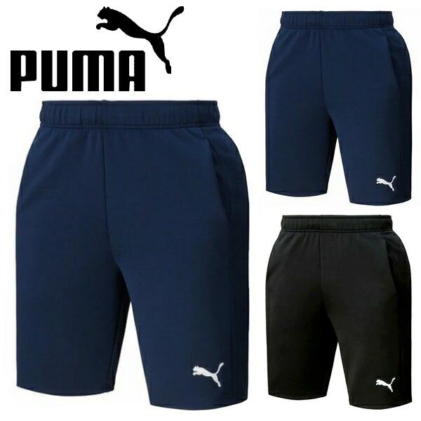 PUMA プーマ トレーニングハーフパンツ サッカー ジャージ M 紺 PUMA（プーマ） ジャージ ハーフパンツ 下 スリム TEAMFINAL