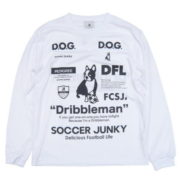 サッカージャンキー Tシャツ プラシャツ プラT 長袖 上 ドリブルマン soccer Junky フットサル サッカー ウェア｜sportskym｜02