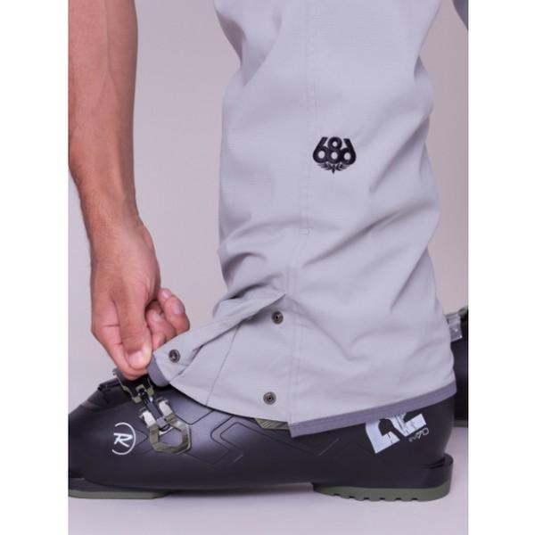 686 スノーボードウェア パンツ STANDARD SHELL Pants Grey 23/24 シックスエイトシックス ロクハチロク パンツ 下の画像