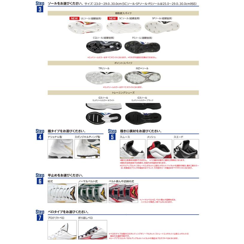 Mizuno Pro ミズノプロ オーダースパイク : スポーツショップ Mizuno Pro ミズノプロ オーダースパイク : スポーツショップ