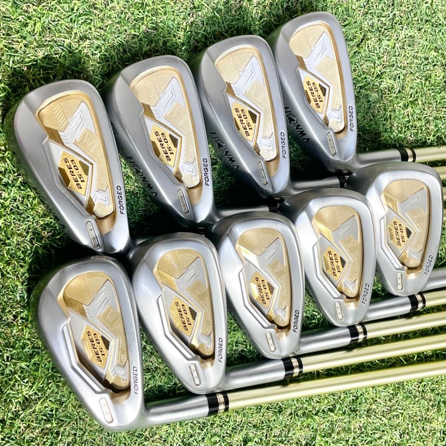 【美品】ホンマベレス HONMA IS-03 2S アイアンセット 9本 R 左 美品】HONMA BERES ホンマ ベレス IS-03 2S アイアンセット メンズ 超