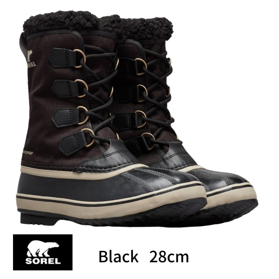 SOREL（ソレル） メンズ 28cm 1964パックナイロン Black ブラック 黒