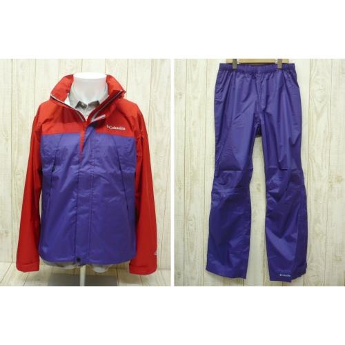 メンズ BRED-XLサイズ コロンビア レインウェア 上下セット 防水 透湿 登山用品 登山 トレッキング キャンプ フェス レジャー セットアップ