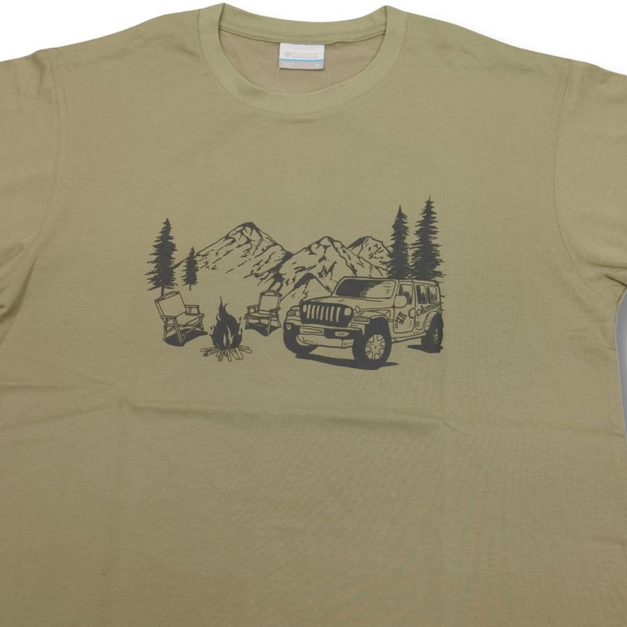 コロンビア メンズ Creek-Lサイズ ヤハラフォレスト ショートスリーブTシャツ 半袖Tシャツ キャンプ グラフィック グリーン カーキ UPF UVカット 紫外線対策｜sportsmountain｜05