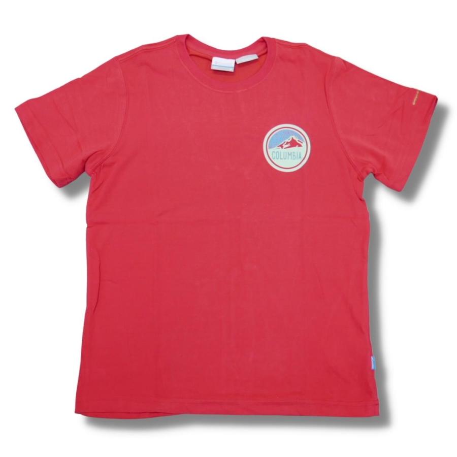 コロンビア 【SALE／77%OFF】 メンズ RED-Mサイズ Tシャツ グレイシャーズメルト レッド 赤 最大49%OFFクーポン 吸汗 ドライ 普段使用もOK トレッキング 登山 半袖 速乾