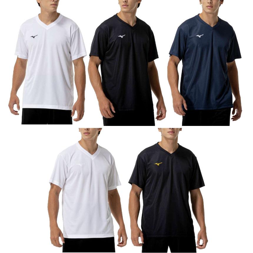 MIZUNO（ミズノ） ナビドライTシャツ （半袖・Vネック・メンズ